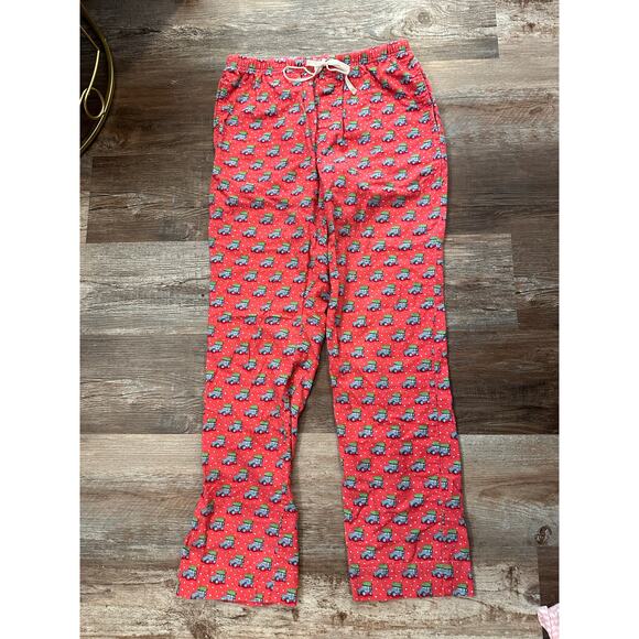 Vineyard Vines Flannel Pajama pants Jeep & evergreen tree sz Small - Picture 1 of 5